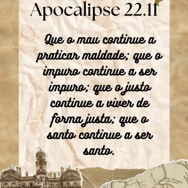 Apocalipse 22:10-11