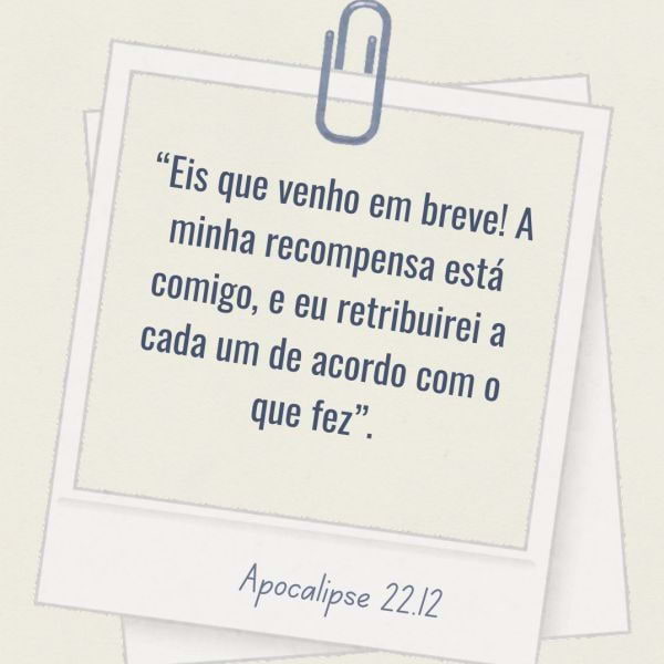 Apocalipse 22:12