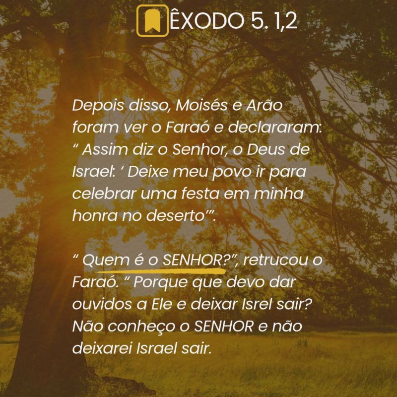 Êxodo 5:1-22